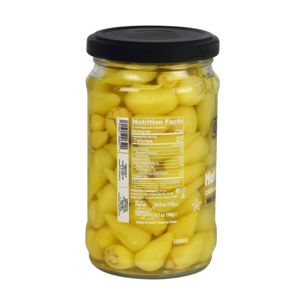 Pickled Baby Hot Peppers 11.6oz