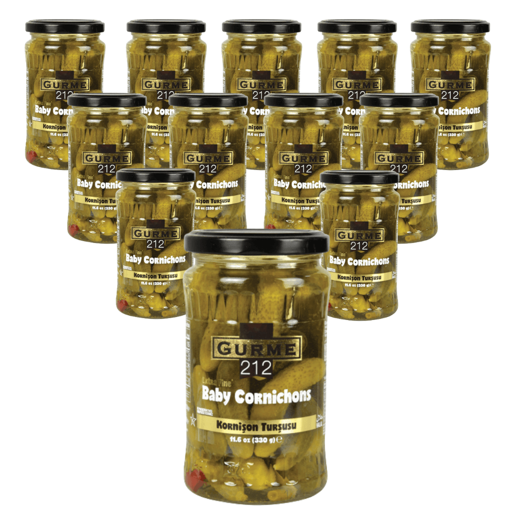 Baby Cornichon Pickles 11.6oz (12 Pack) - Gourmet212