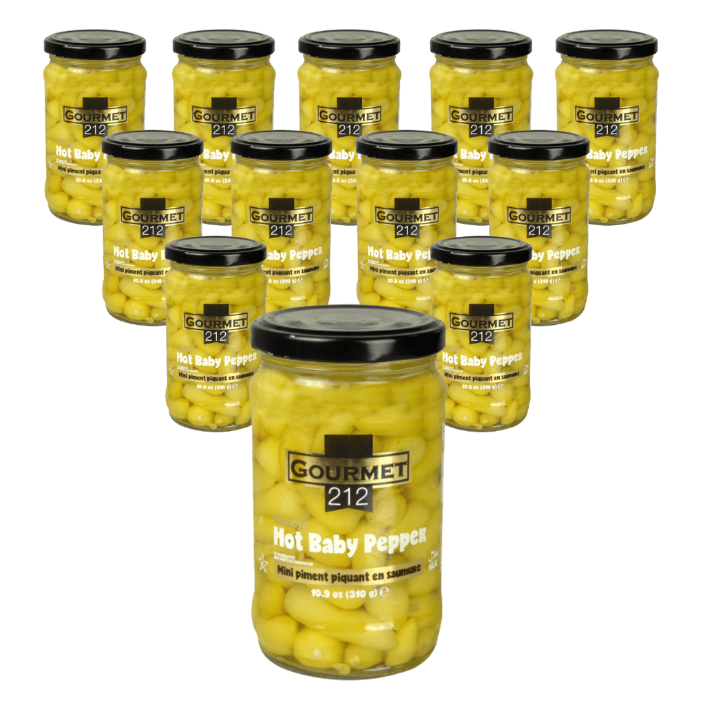 Pickled Baby Hot Peppers 11.6oz (12 Pack)