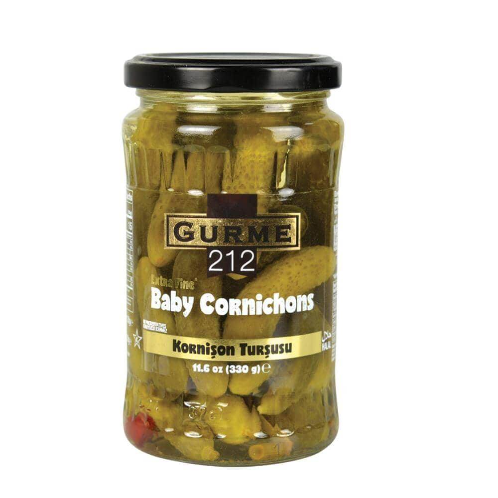 Baby Cornichon Pickles 11.6oz - Gourmet212