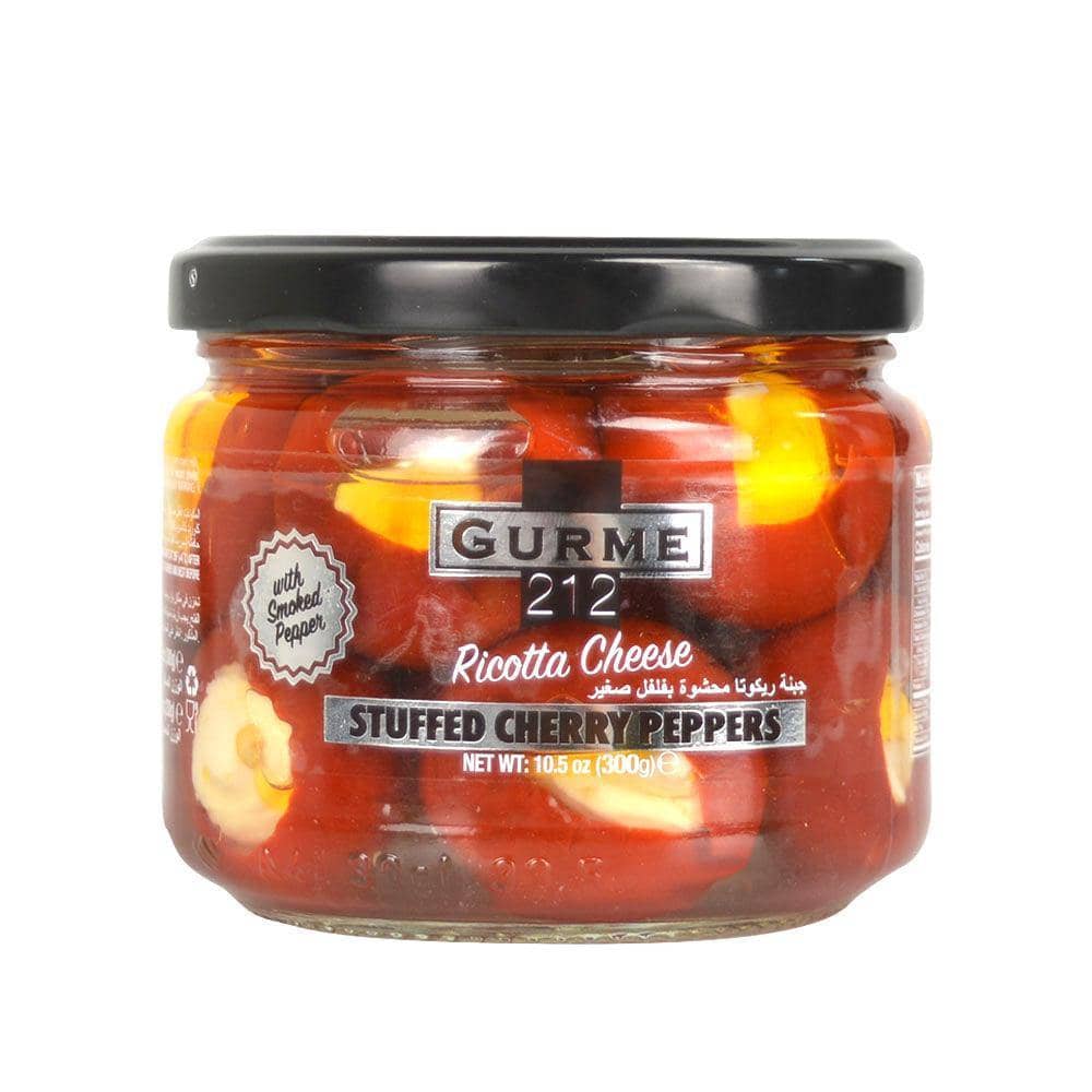Ricotta and Smoked Pepper Stuffed Cherry Peppers 10.6oz - Gourmet212