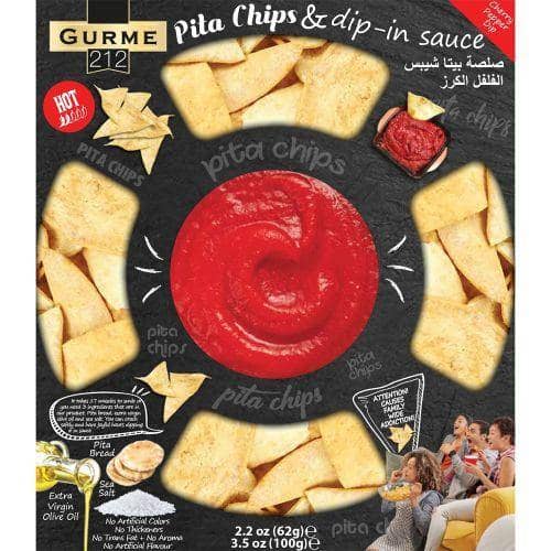 Pita Chips & Hot Pepper Dip 8.5oz - Gourmet212
